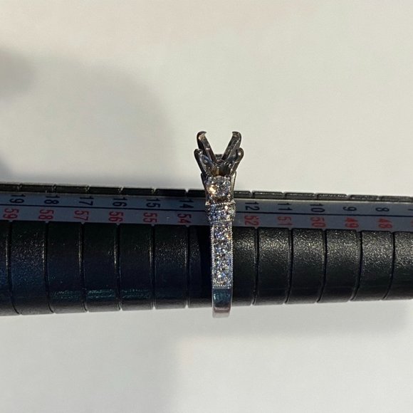 Scott Kay M1639 R310 Engagement Ring Setting 19K White Gold 0.82 Carat - Picture 6 of 12